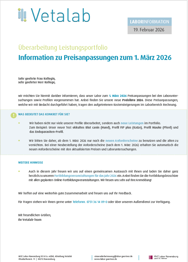 Laborinformation_Vetalab_Preisanpassungen_März2026